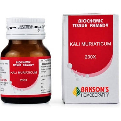 Bakson's Homeopathy Kali Muriaticum Biochemic Tablets