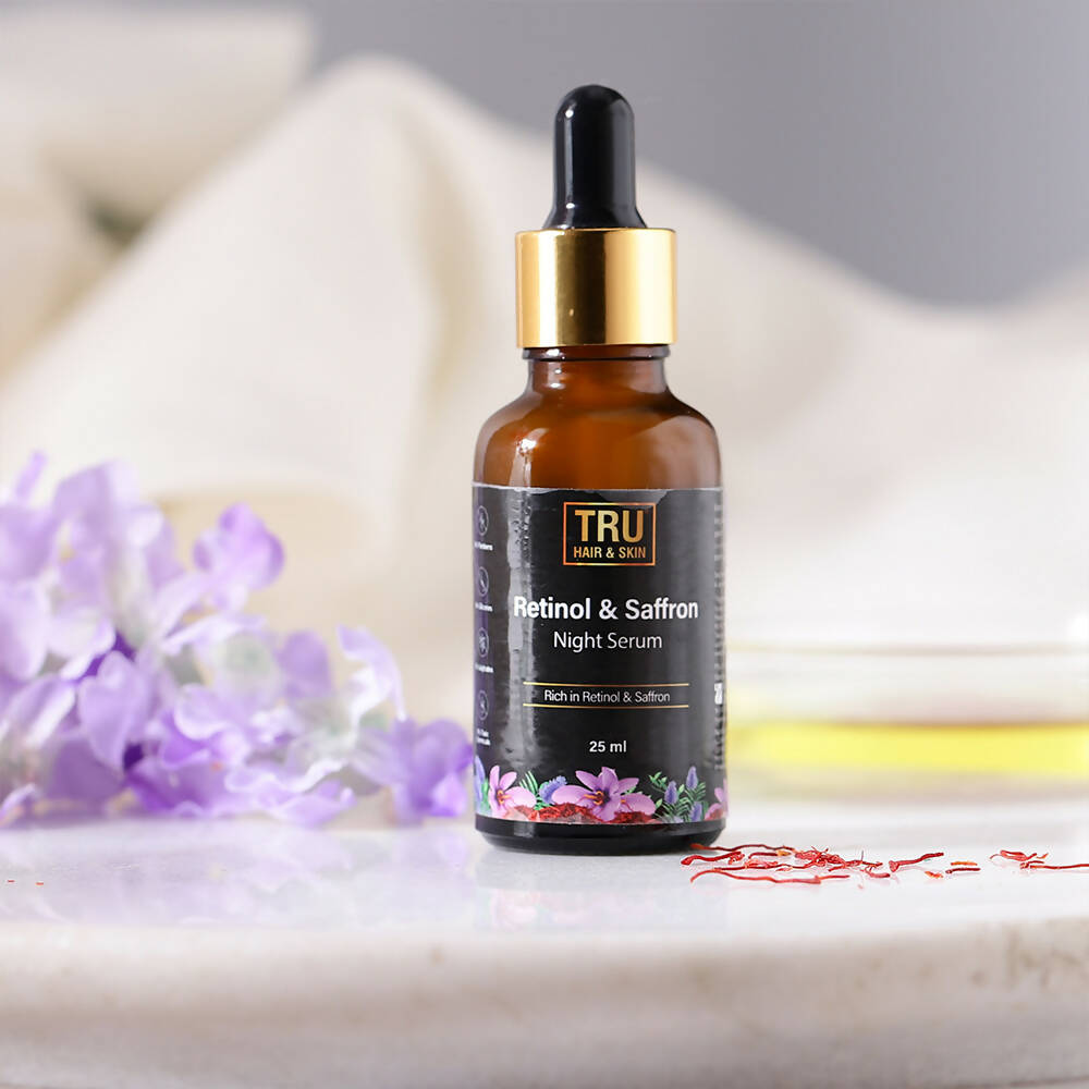 Tru Hair & Skin Retinol & Saffron Night Serum