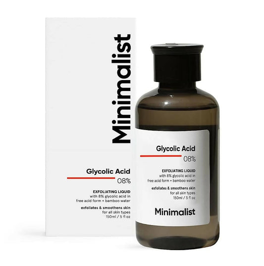 Minimalist 8% Glycolic Acid Toner For Glowing Skin TrueCure