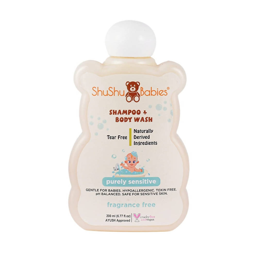 ShuShu Babies Shampoo + Body Wash Fragrance Free, Australia, Canada 