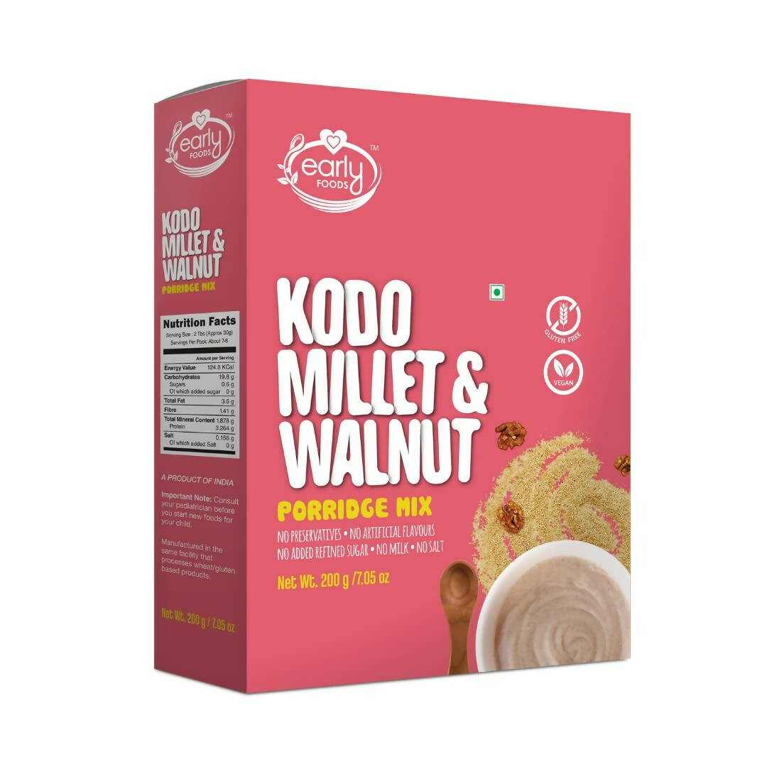 Early Foods Kodo Millet & Walnut Porridge Mix, Australia, Canada 