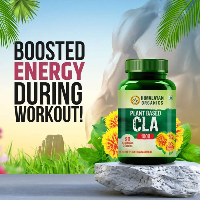 Himalayan Organics Plant Based CLA 1000 Healthy Weight Management Vegetarian Capsules