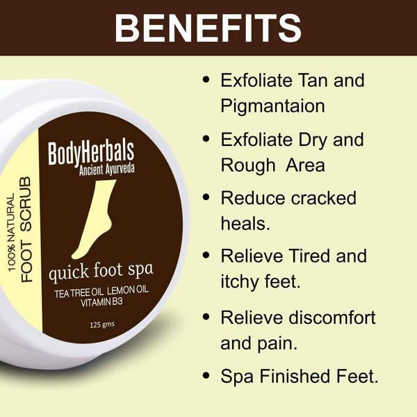 BodyHerbals 1 minute pedicure, Foot Scrub