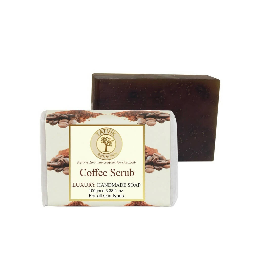 Tatvik Ayurveda Coffee Scrub Soap Luxury Handmade Soap