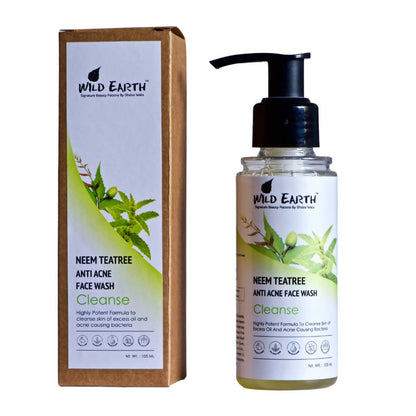 Wild Earth Neem Teatree Anti Acne Face Wash - Drmedicart