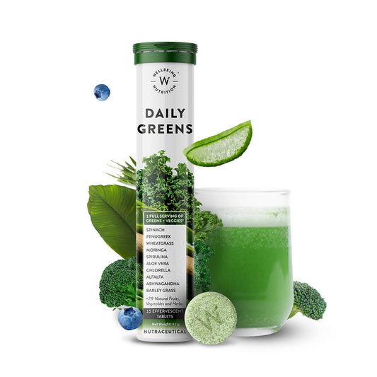 Wellbeing Nutrition Daily Greens Effervescent Tablets TrueCure