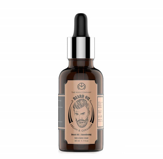 The Man Company Beard Softener Oil With Argan & Geranium 