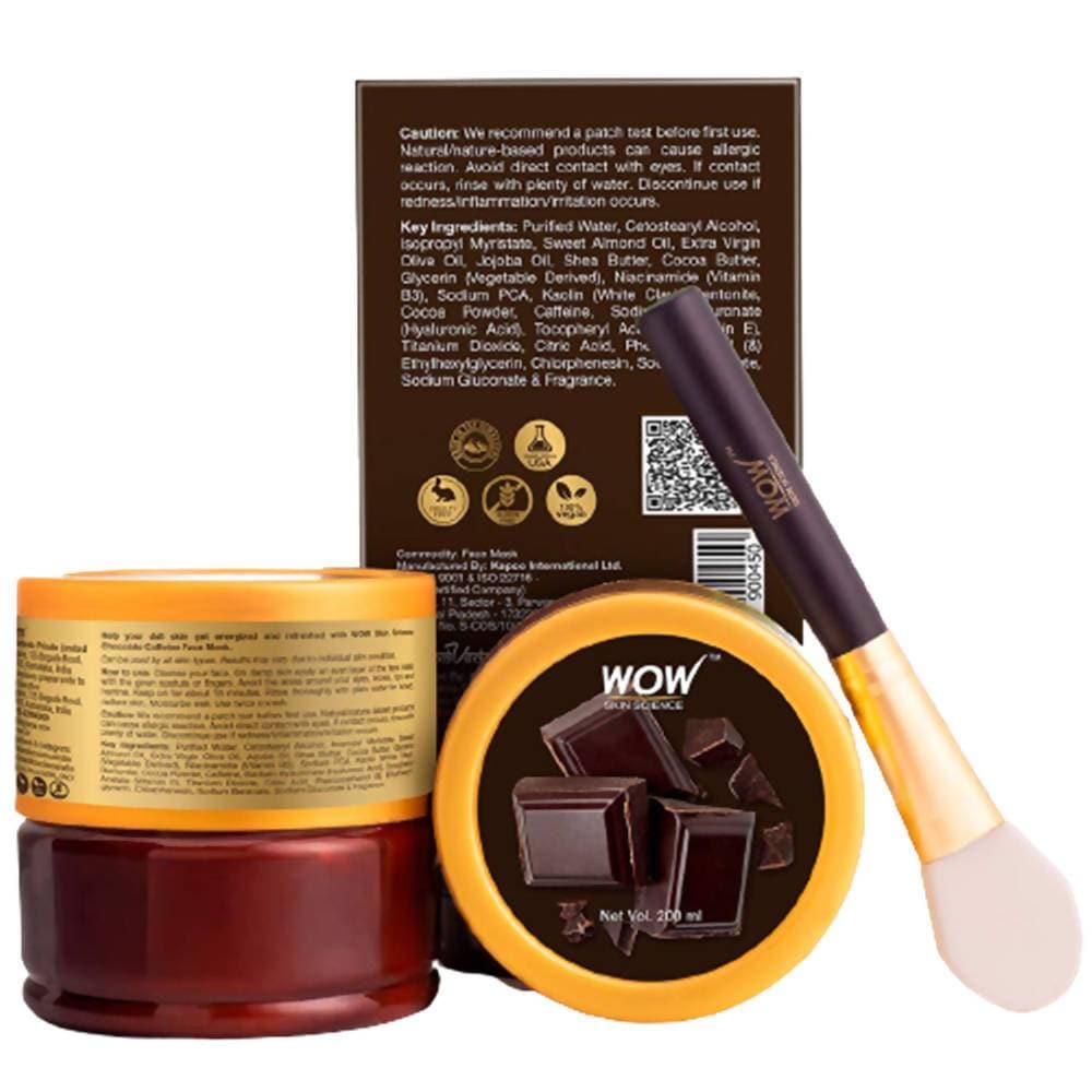 Wow Skin Science Chocolate Caffeine Face Mask - Drmedicart