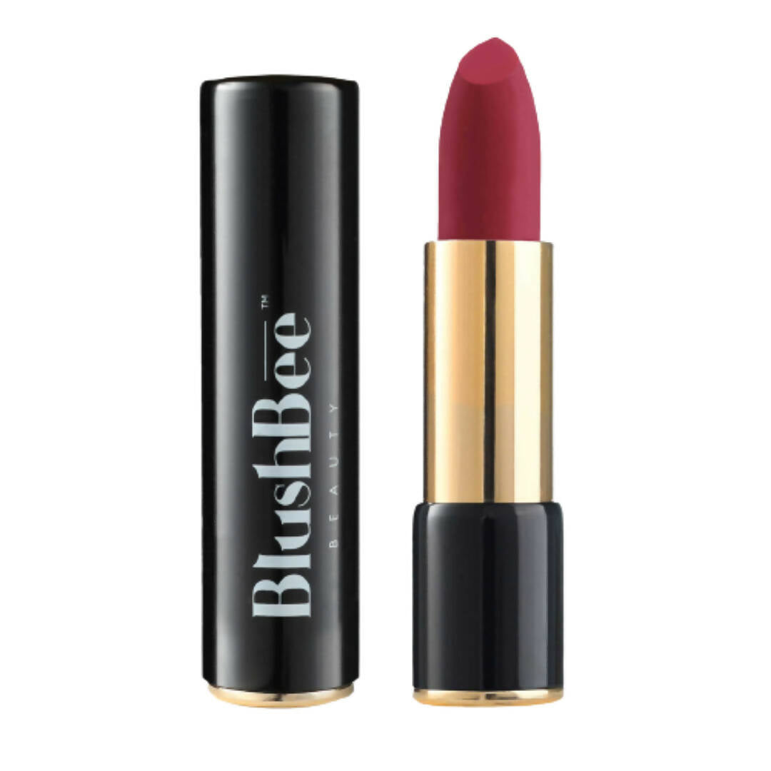 BlushBee Organic Beauty Lip Nourishing Vegan Lipstick Deep Hue Maroon TrueCure