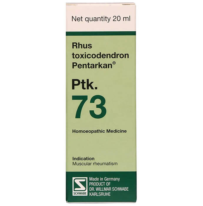 Dr. Willmar Schwabe Germany Rhus Toxicodendron Pentarkan Ptk. 73 Drops 