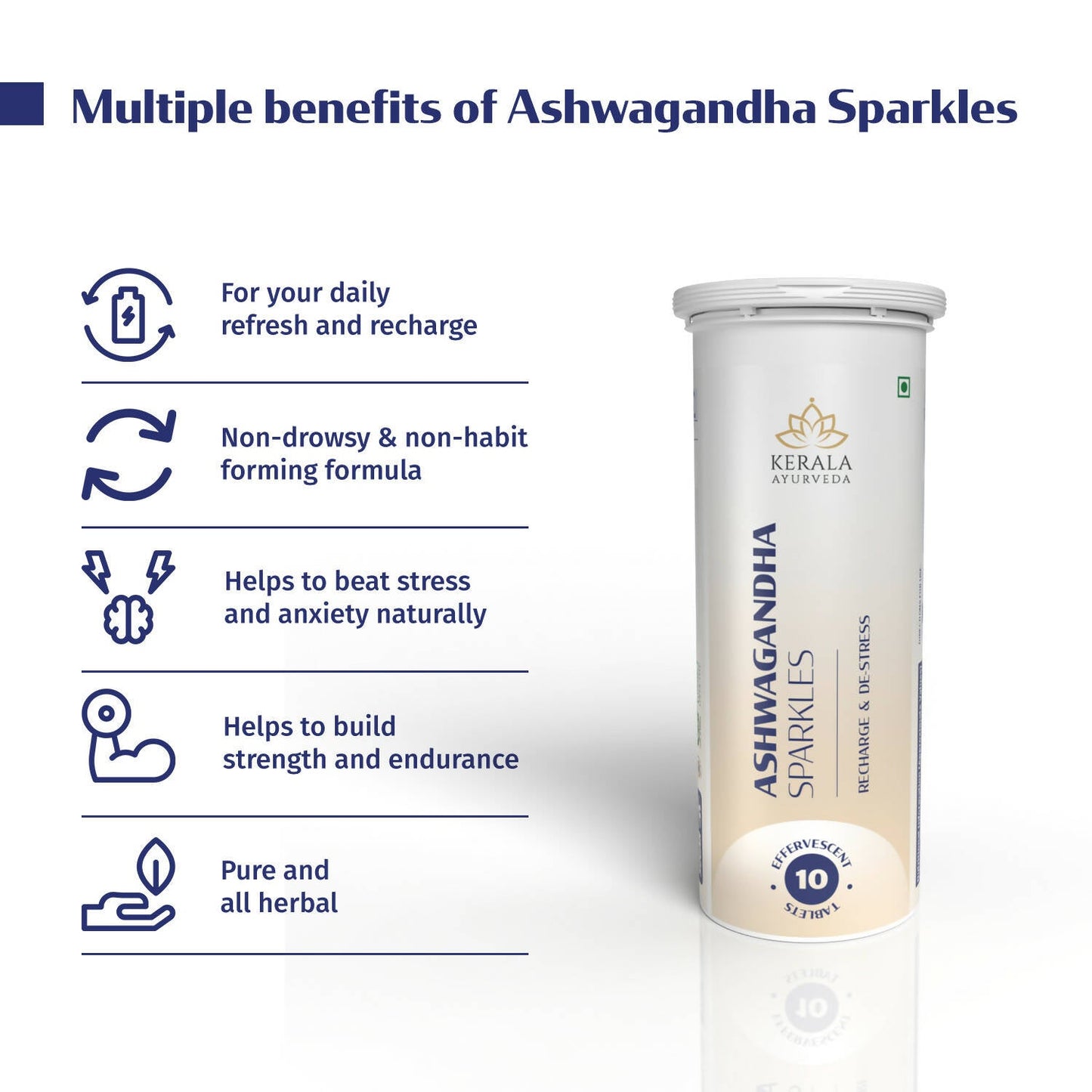 Kerala Ayurveda Ashwagandha Sparkles Tablets