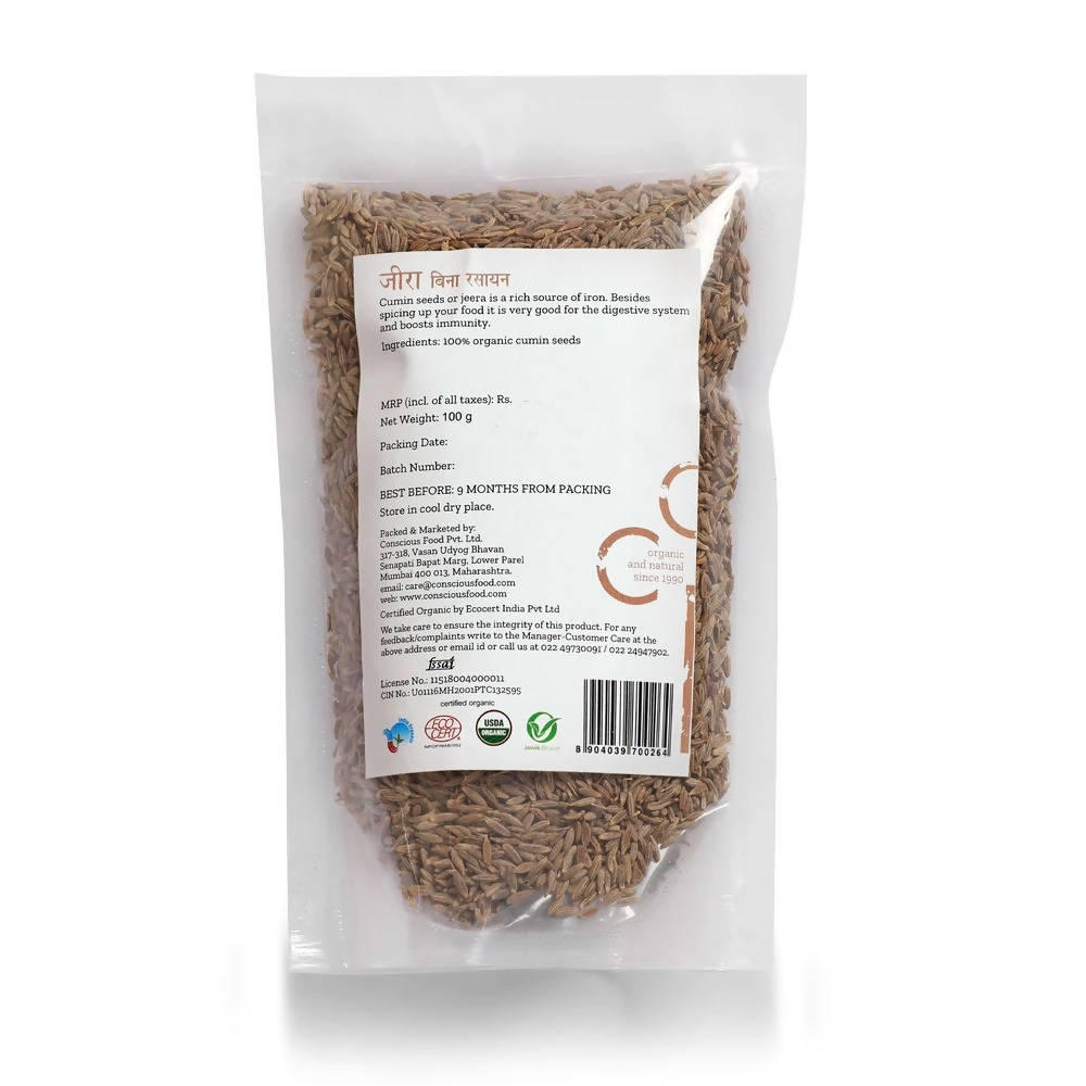 Conscious Food Cumin Seeds Jeera