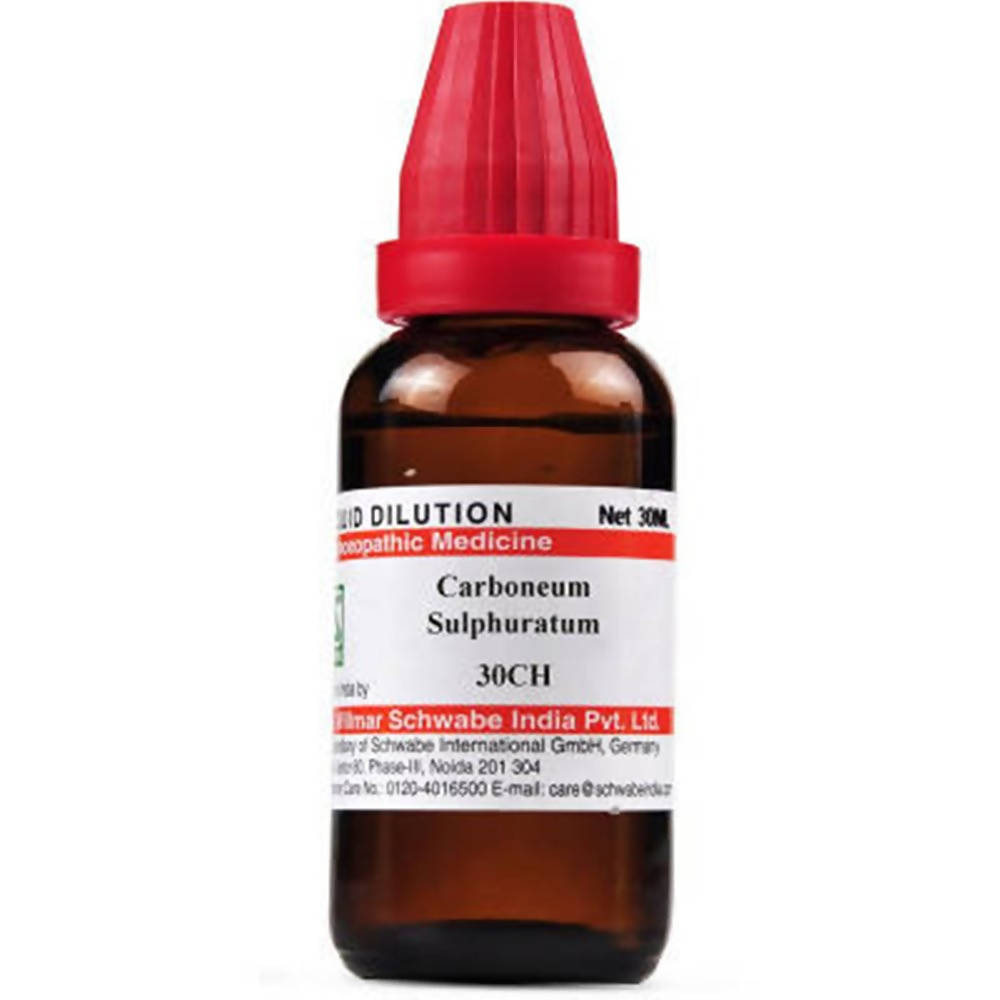 Dr. Willmar Schwabe India Carbonium Sulphuratum Dilution 30 ch