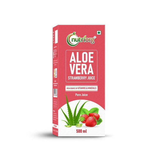 Nutriorg Aloevera Strawberry Juice TrueCure