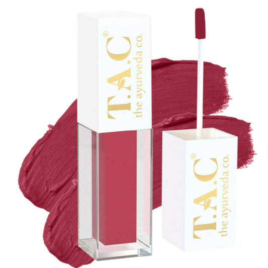 TAC The Ayurveda Co. Liquid Matte Maroon Fantasy Lipstick TrueCure