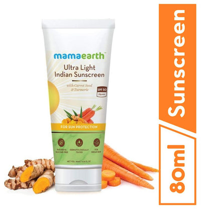 Mamaearth Ultra Light Indian Sunscreen For Sun Protection