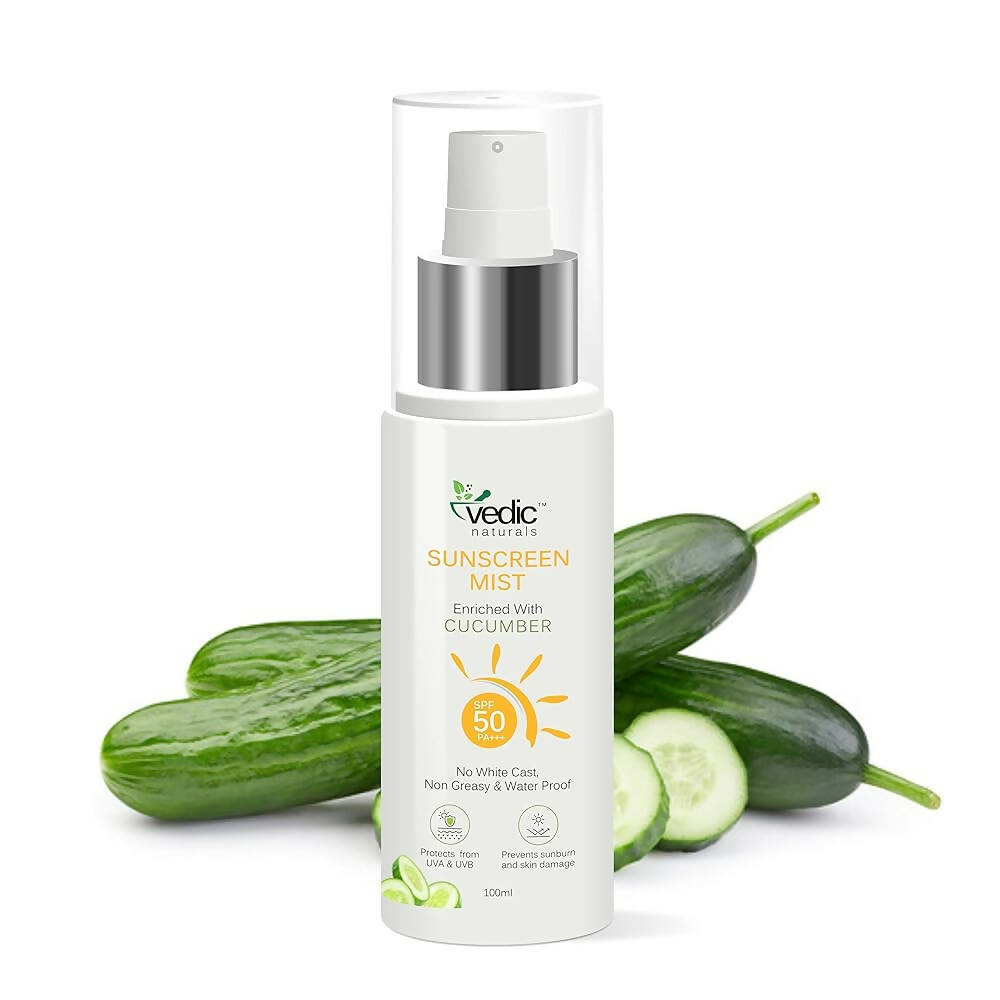 Vedic Naturals Sunscreen Face Mist with SPF 50 PA+++ TrueCureN