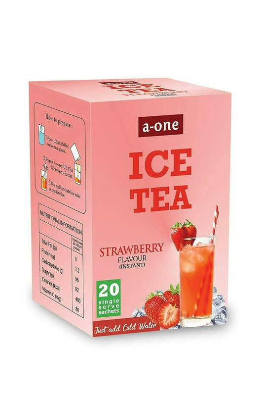 A-One Ice Tea Strawberry Flavour Instant   