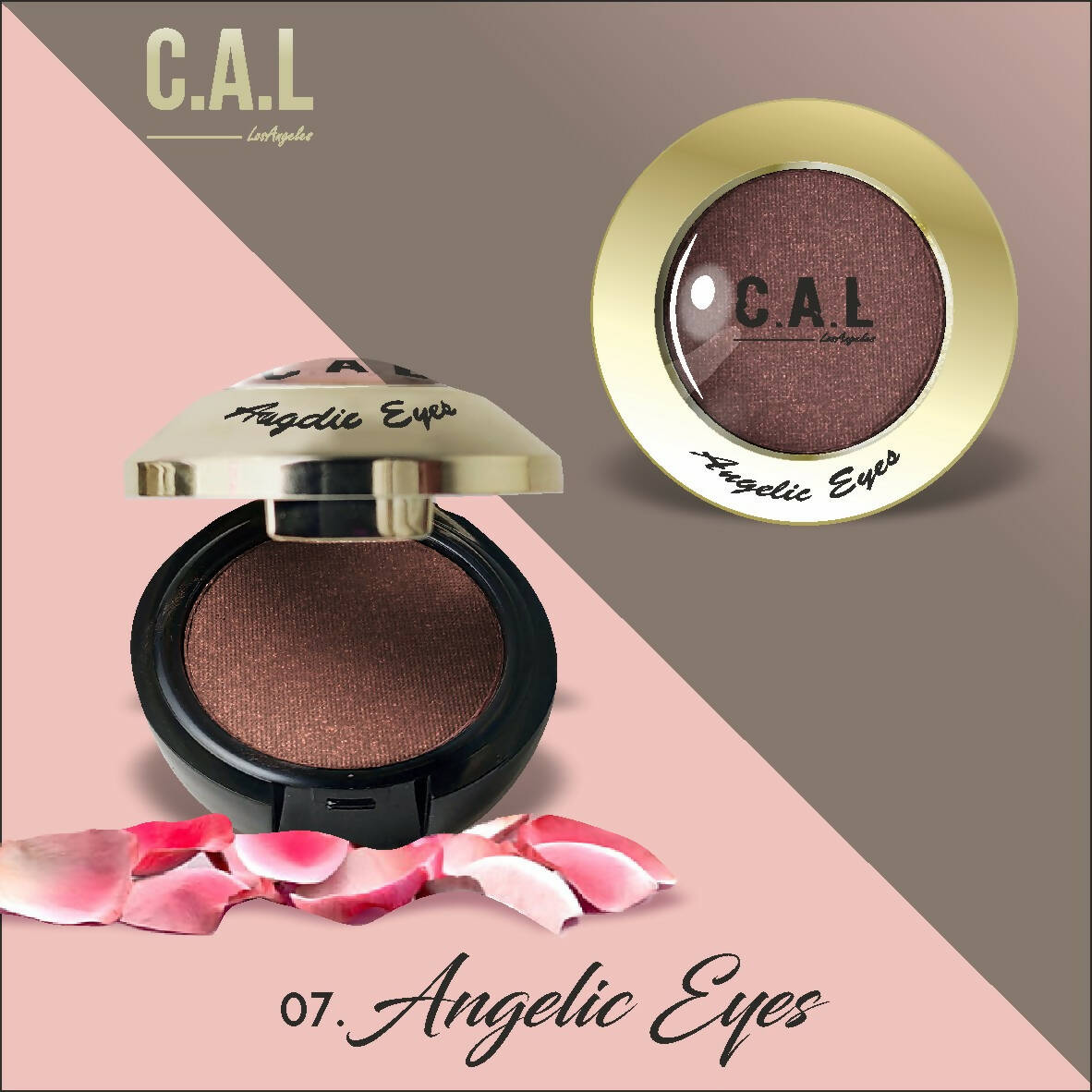 CAL Los Angeles Angelic Eye Shadow (Single Eyes) 07-Brown TrueCure