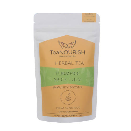 TeaNourish Turmeric Spice Tulsi Herbal Tea TrueCure