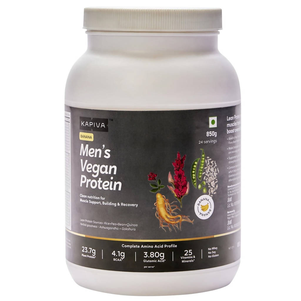 Kapiva Ayurveda Men's Vegan Protein Banana Flavour