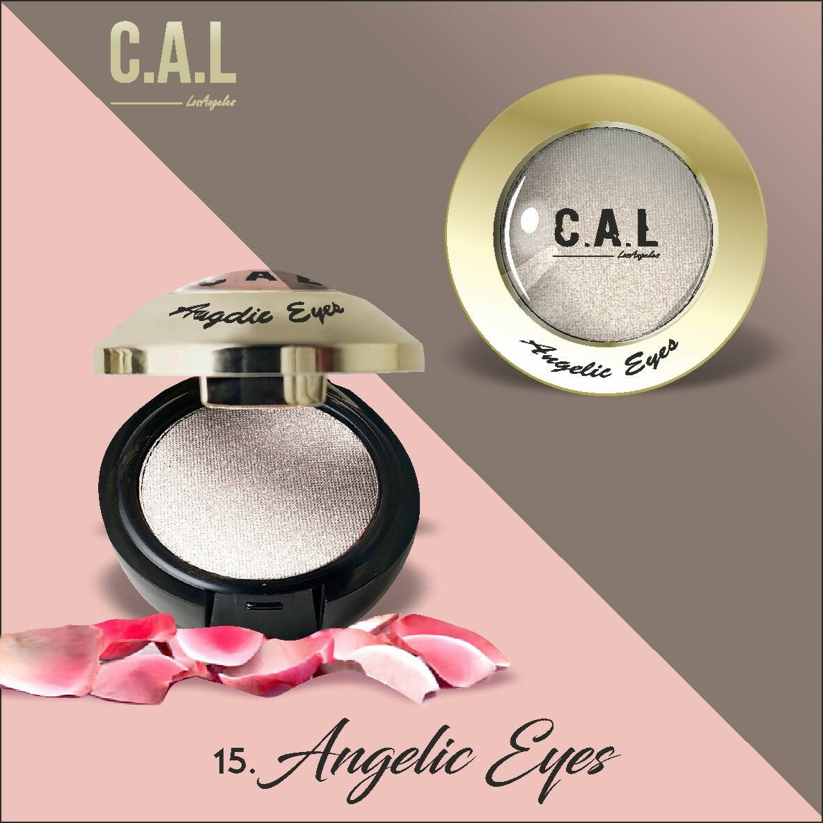 CAL Los Angeles Angelic Eye Shadow (Single Eyes) 15-White TrueCure