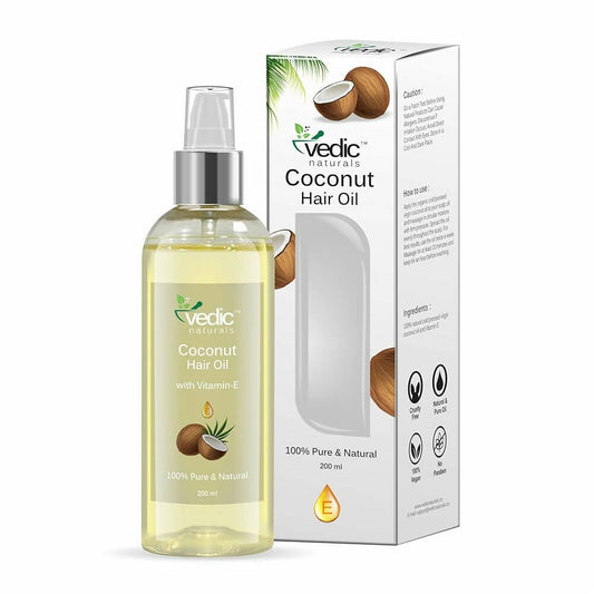 Vedic Naturals Virgin Coconut Hair Oil With Vitamin-E TCC 