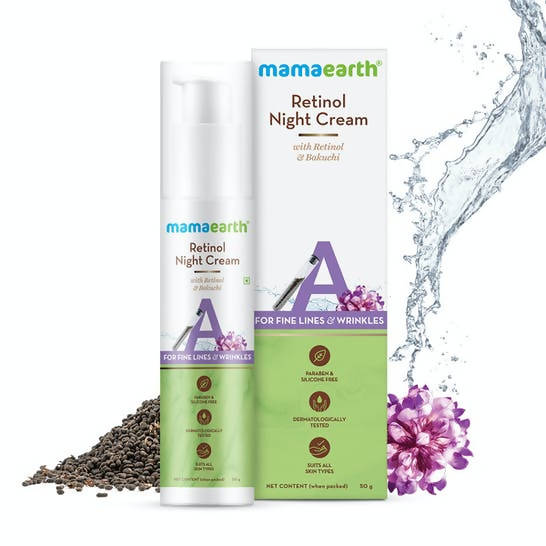 Mamaearth Retinol Night Cream with Retinol & Bakuchi