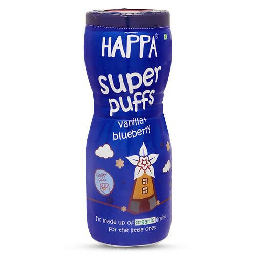 Happa Multigrain Vanilla & Blueberry Melts Super Puffs (8 Months+), Australia, Canada 