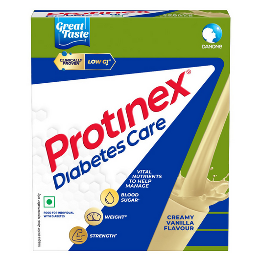 Protinex Diabetes Care Nutritional Drink Powder for Adults Creamy Vanilla Flavor TrueCure