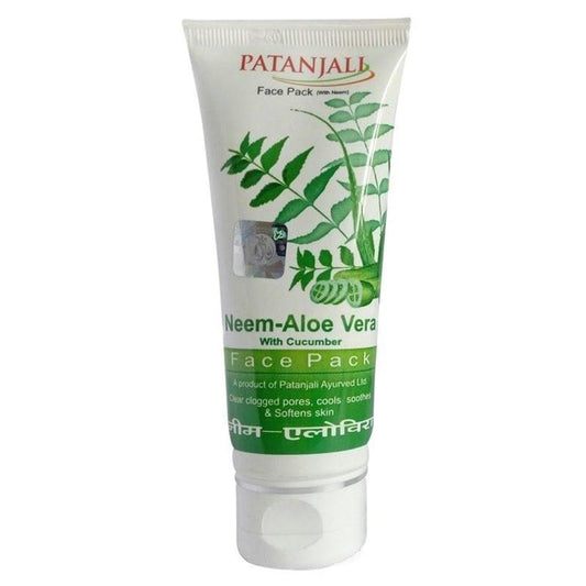 Patanjali Aloevera Neem Cucumber Face Pack, 60 gm TrueCure