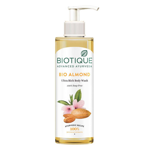 Biotique Advanced Ayurveda Bio Almond Ultra Rich Body Wash TrueCure