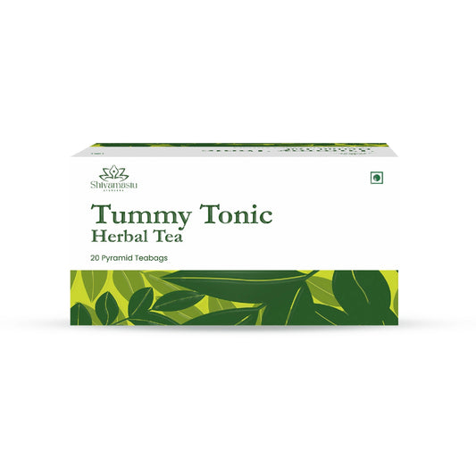 Shivamastu Ayurveda Tummy Tonic Herbal Tea 20 Pyramid Teabags TrueCure