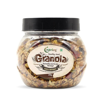 Nutriorg Crunchy Granola Seeds & Dry Fruit Flavor TrueCure