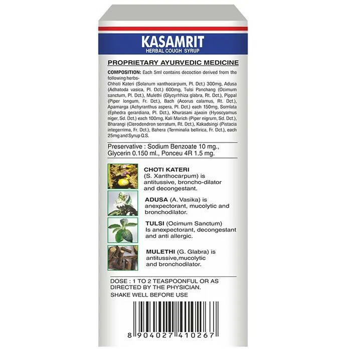 Baidyanath Kolkata Kasamrit Herbal Cough Syrup