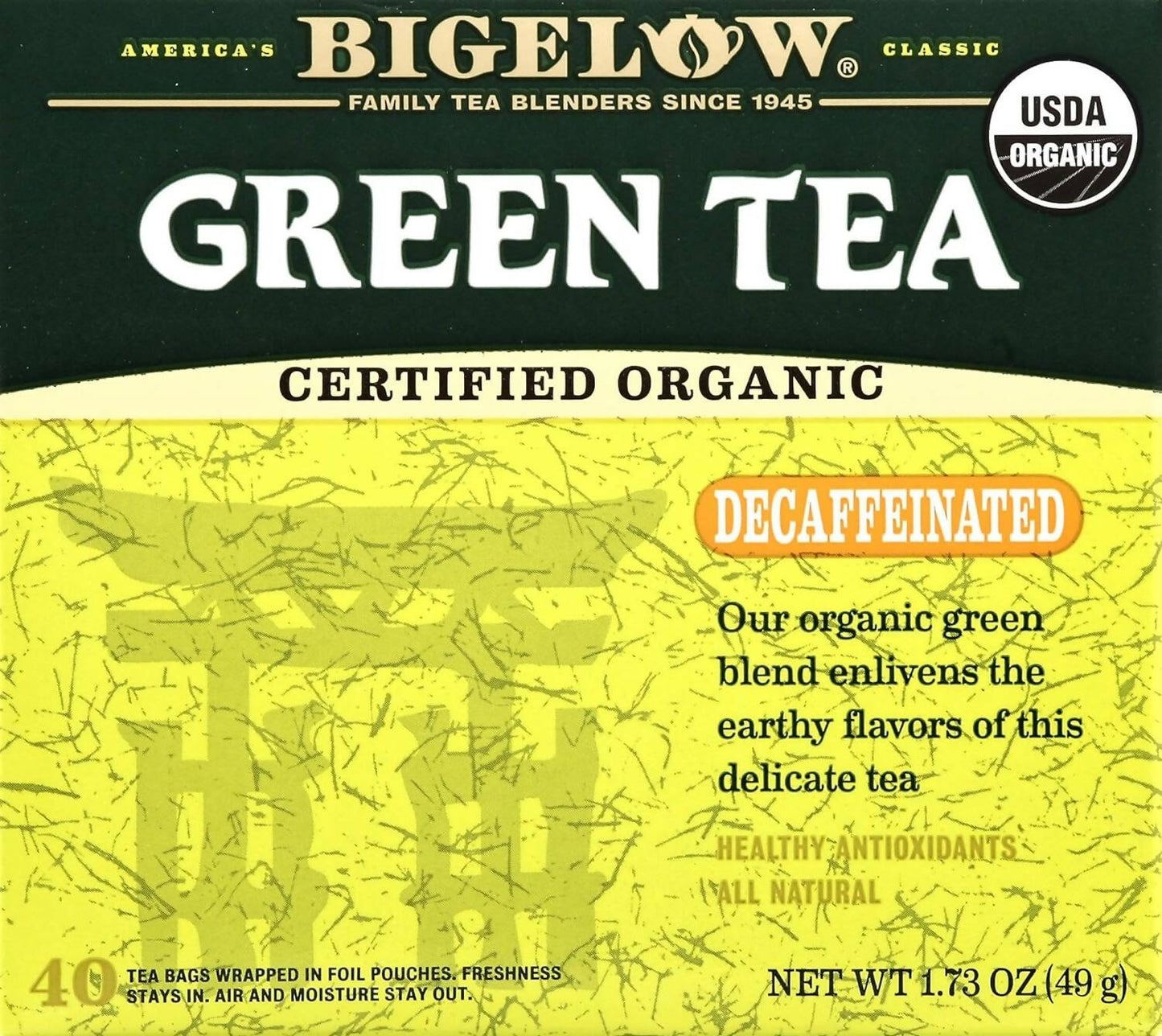 Bigelow DeCafeeinated Organic Green Tea -  buy in usa 