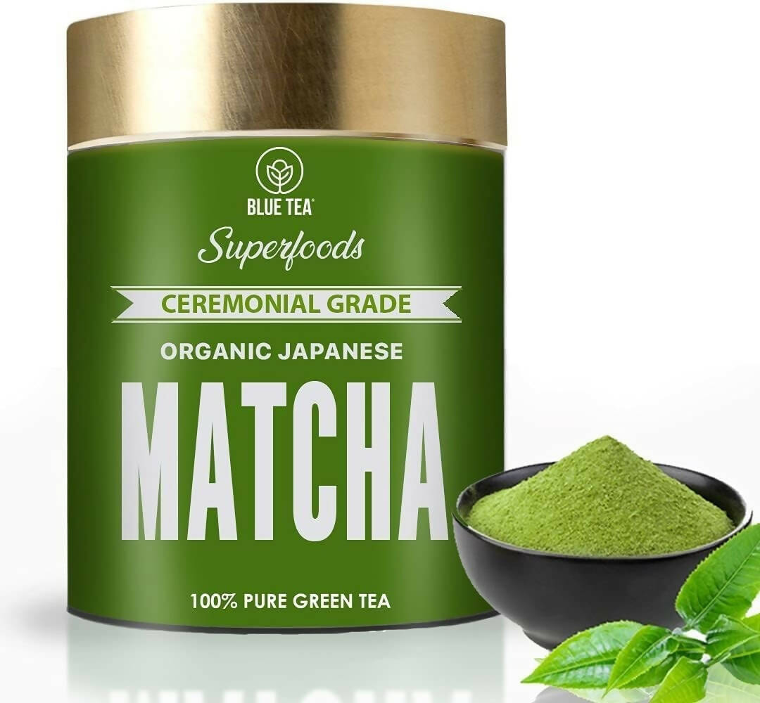 Blue Tea Authentic Japanese Matcha Green Tea Powder Ceremonial Grade 