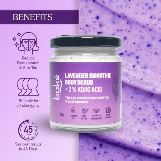 Bake 2% Kojic Acid Lavender Smoothie Body Scrub