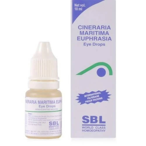 SBL Homeopathy Cineraria Maritima Euphrasia Eye Drops TrueCure