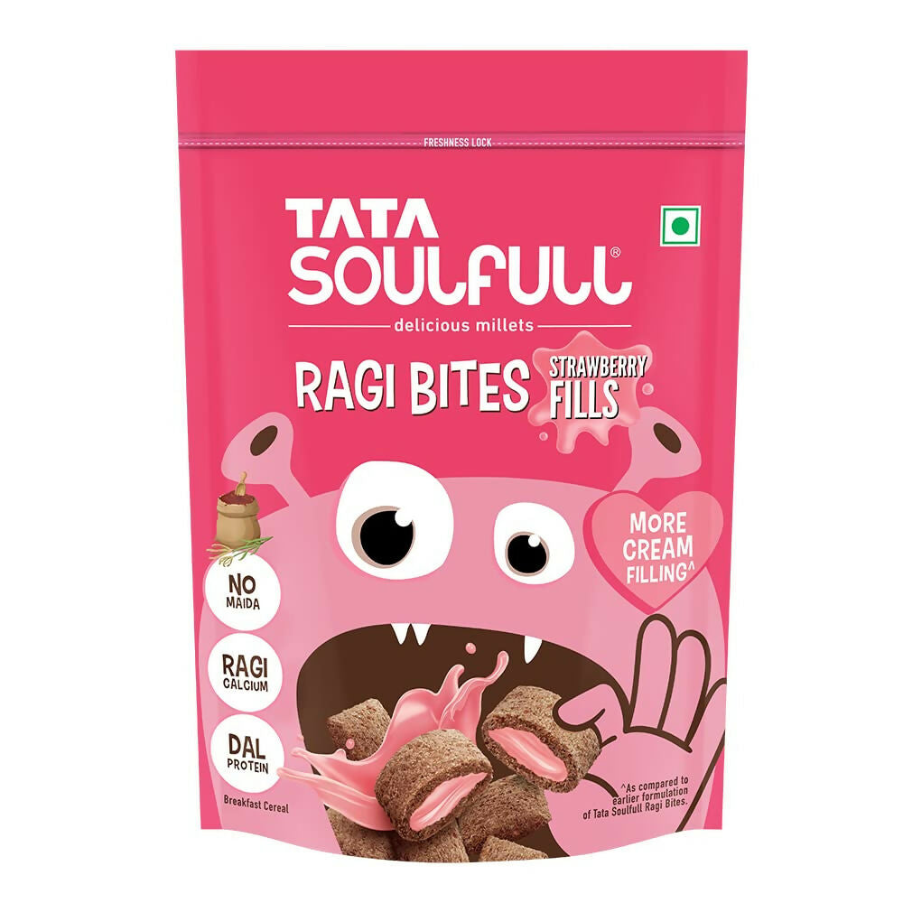 Tata Soulfull Ragi Bites Strawberry Fills Breakfast Cereal