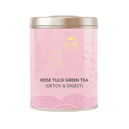 The Tea Shelf Rose Tulsi Green Tea 