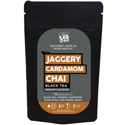 The Tea Trove - Jaggery Cardamom Chai Black Tea - Drmedicart