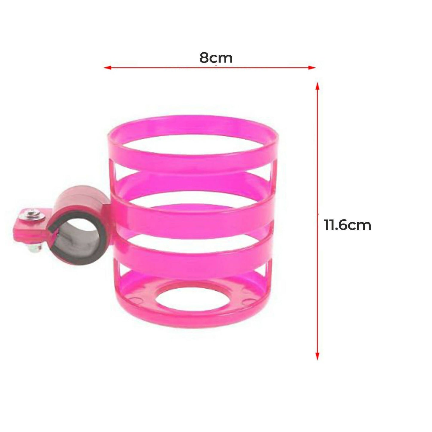 Safe-O-Kid Universal Stroller & Pram cup or Mug holder for kids- Pink