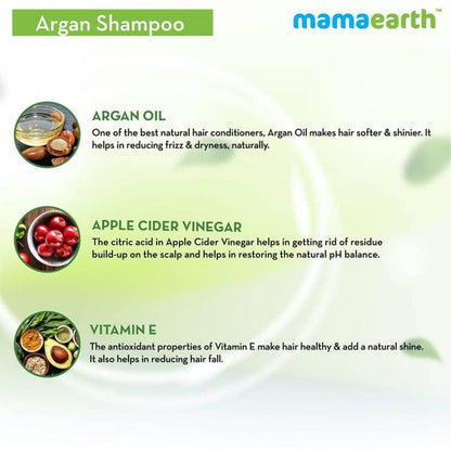 Mamaearth Argan Shampoo For Frizz-Free & Stronger Hair