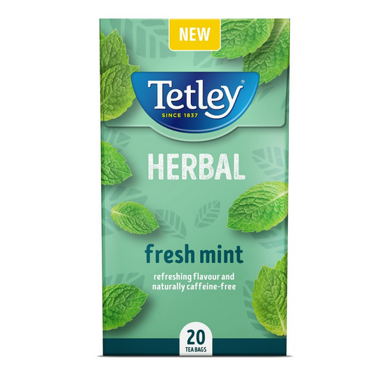 Tetley Herbal Fresh Mint Tea Bags TrueCure