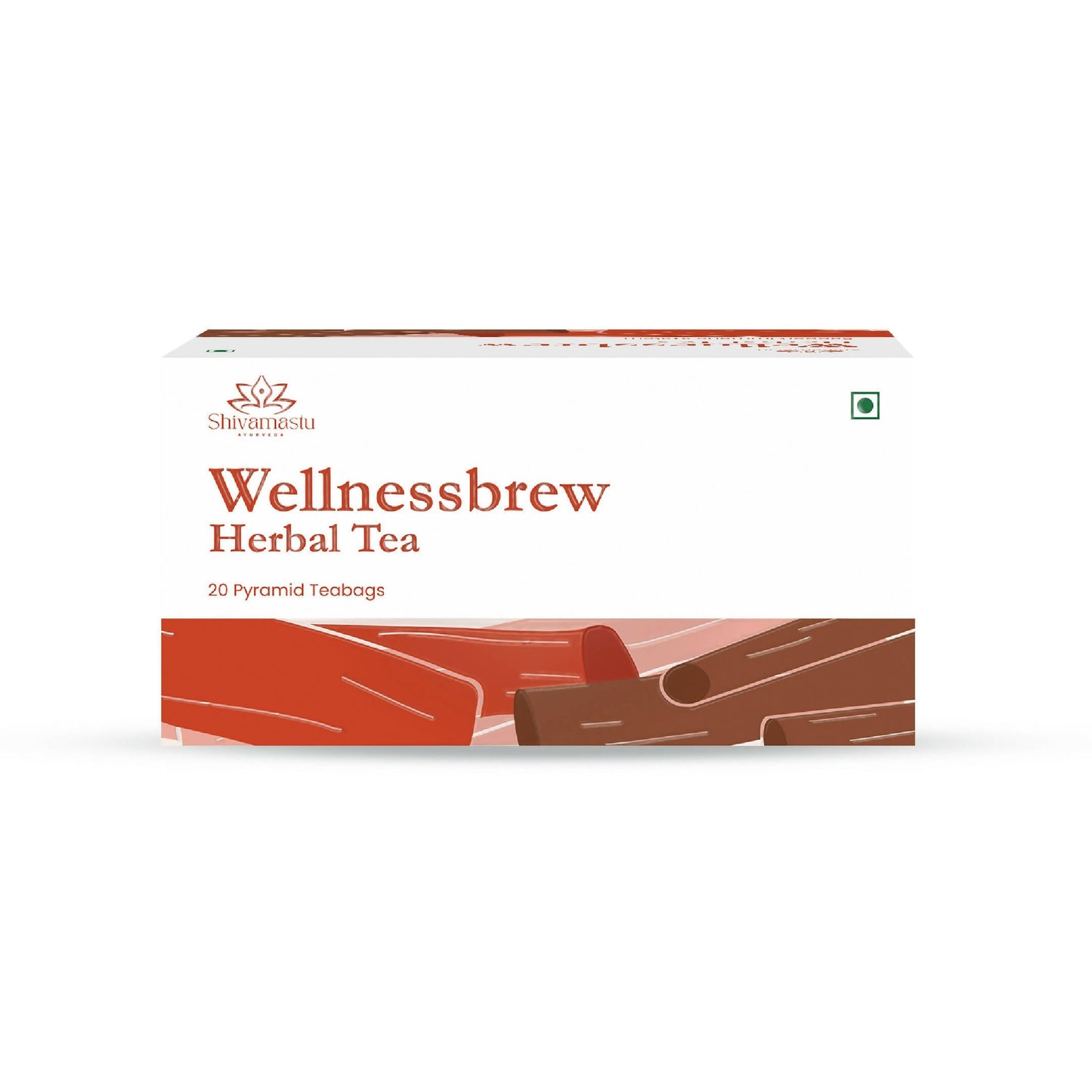 Shivamastu Ayurveda Wellnessbrew Herbal Tea 20 Pyramid Teabags TrueCure