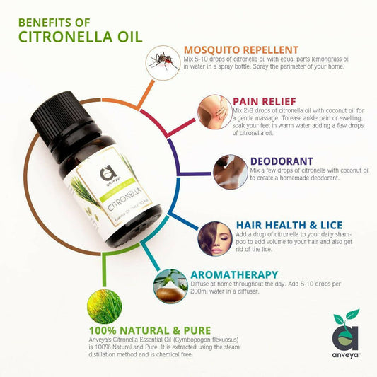 Anveya Citronella Essential Oil