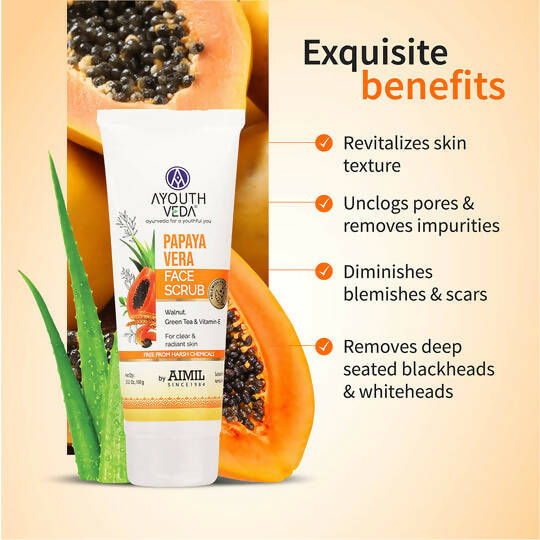 Ayouthveda Papaya Vera Face Scrub