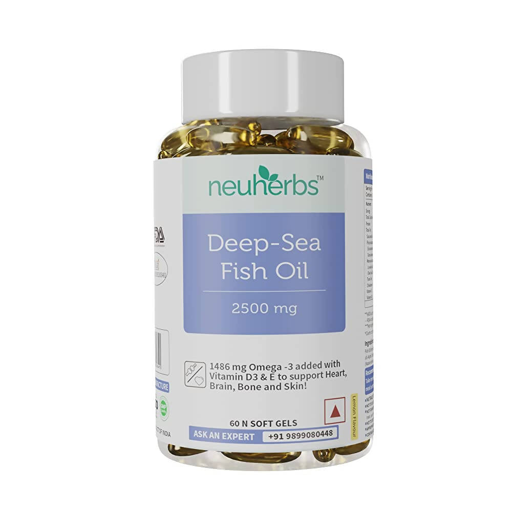 Neuherbs Deep-Sea Omega 3 Fish Oil Softgels TrueCure