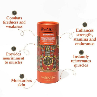 Varaasa Ashwanyam Ashwagandha-Rich Body Oil